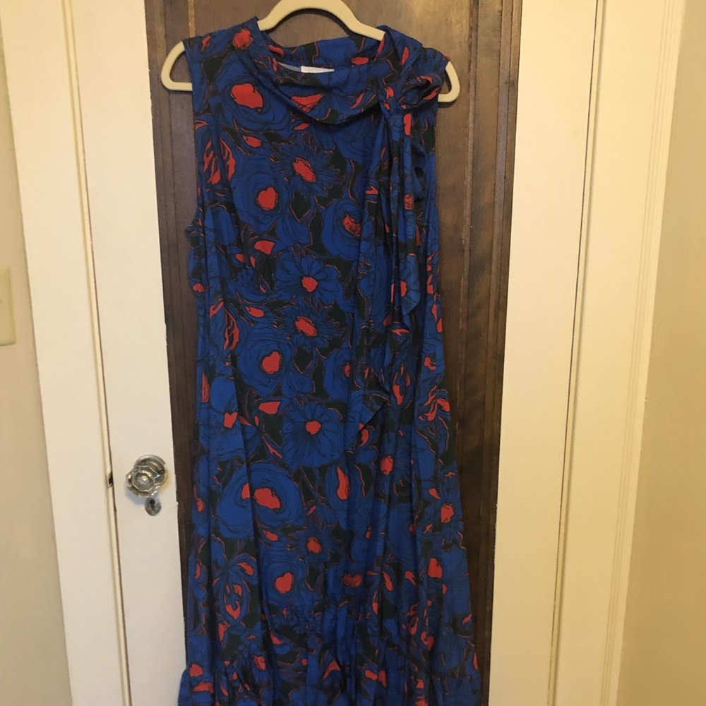 Hope for Flowers by Tracy Reese blue and red floral dress
